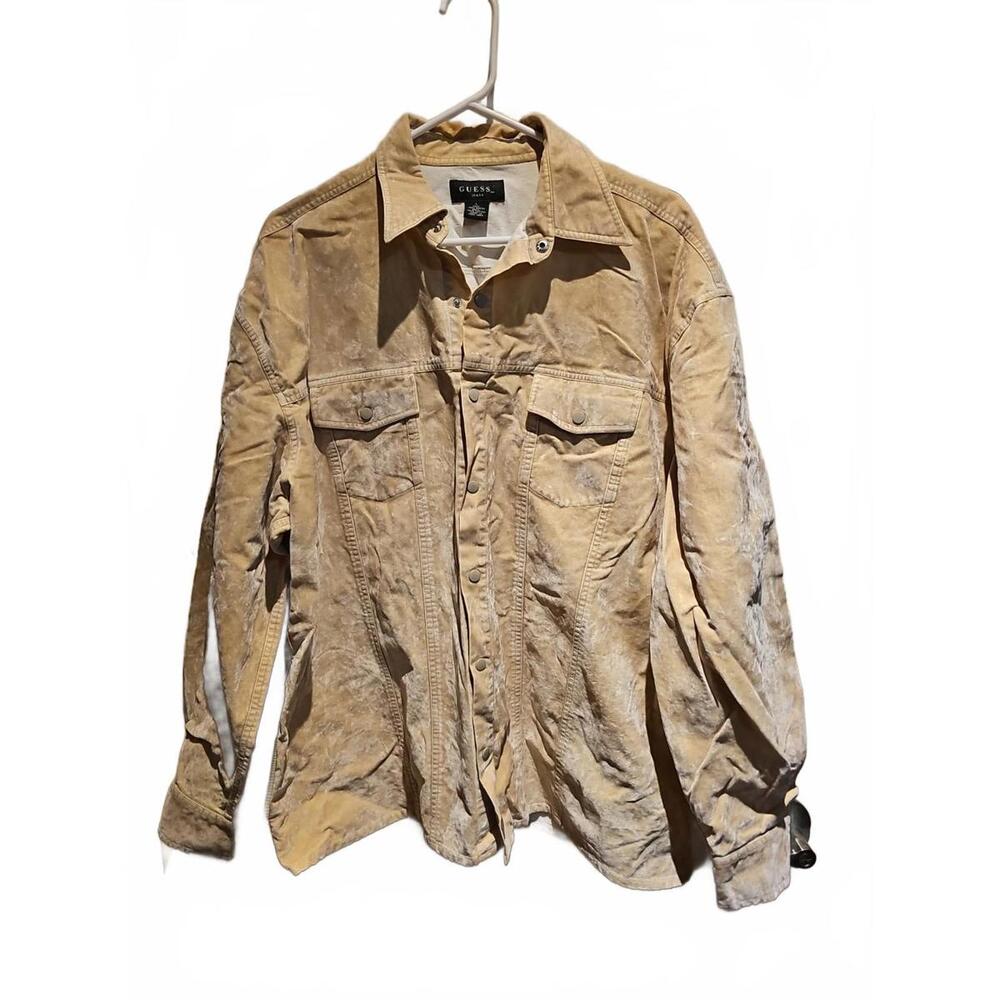 Guess Tan Dress Shirt for Men